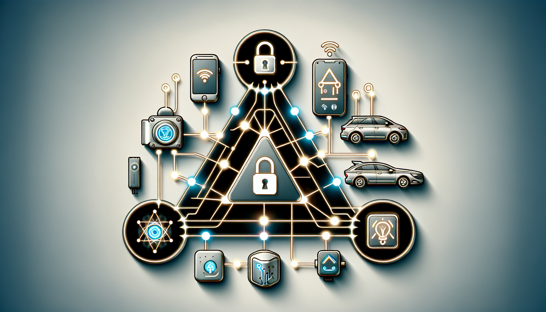 Illustration of fast, low-latency AI processing on a local device